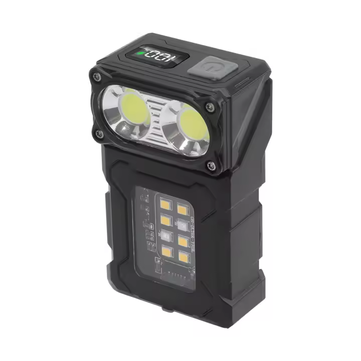 BORUiT EDCLinterna LED Recargable Tipo-C Con Clip Magnético Y Luz De Trabajo Rotación De 180 Grados Torcha Portátil Para Pesca Y Excursiones - 1