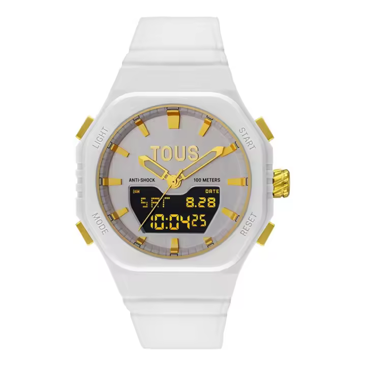 Reloj Tous CON REGALO JOYERO TOUS analógico y digital Bet blanco ORIGINAL con garantía y packaging oficiales de la firma - 1