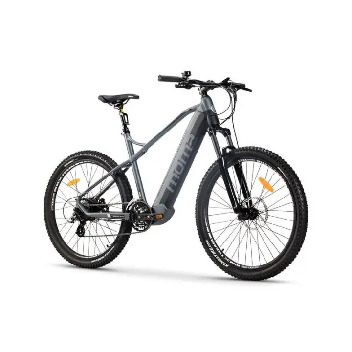 Moma Bikes Bicicleta Electrica, EMTB-27.5", Suspension Delantera, SHIMANO 24v & Doble Frenos Disco Hidráulicos, Bateria Integrada Ion Litio 48V 13Ah (Talla L-XL) - 1