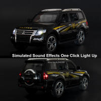 MITSUBISHI PAJERO De 1/32 En Aleación Modelo De Coche SUV Simulación Con Neumáticos De Goma Puertas Abrejanelas Juguetes Para Niños - details 4