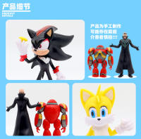 Figura De Acción Sonic El Hedgehog Película Y Televisión PVC Personaje Juguetes Shadow El Hedgehog Cola De Sombrilla Modelo Muñeco Para Coleccionistas - details 2