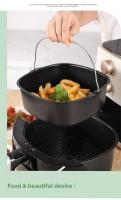 Plato De Hornear Cuadrado Para Air Fryer Antiadherente Fácil De Limpia Compatible Con La Mayoria De Los Horno De Pastel Para Uso Doméstico - details 1