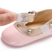 Meckior Zapatos De Princesa Para Bebés Niñas 2024 Nuevos Con Hebilla De Lámina De Cuero Patentado Antideslizante Para Primeros Pasos Niños Recién Nacidos 0-18M - details 4