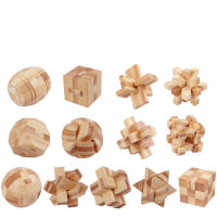 Juego De Rompecabezas De Madera 3D Para Adolescentes Y Adultos Juguete De Lógica Cubo Mágico Teaser De Madera Rompecabezas Geométrico - details 0