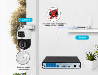 Cámara De Seguridad IP KERUI PTZ Dual Lens 6MP POE Exterior Video CCTV Observación Remota Compatible Con Onvif iCSEE Negra - details 10