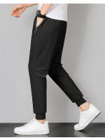 Pantalones De Seda Para Hombre De Verano Talla Grande 7XL Algodón Elástico Moda Casual Estilo Deportivo Con Bolsillos Cintura Media - details 2