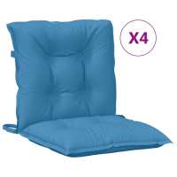 vidaXL Cojines silla respaldo bajo 4 ud tela 100x50x7 cm Color Antracita melange,  Gris claro melange,  Gris oscuro melange y mas Cojín Decorativo de Asiento Cojines de muebles de salon - details 0