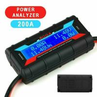 Medidor De Corriente Digital LCD Preciso 200A Negro Para Baterías RC Y Energía Solar Analizador De Potencia - details 0