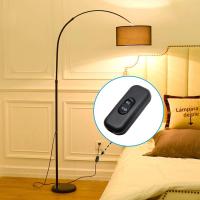 Interruptor De Cuerda Incluido 2/3pcs 6A 250V Botón Negro Para Encender/Apagar Adecuado Para Lámpara De Mesa Luz De Lectura Luz De Cama - details 1