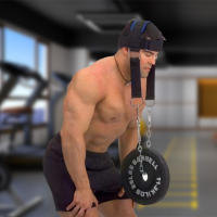 Almohadilla De Pesas Para Gimnasio Y Fitness Con Correa Ajustable Para El Cuello Entrenador De Músculos Del Cuello Con Cadena De Acero Para Entrenamiento De Fuerza - details 3