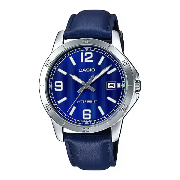 Reloj analogico Casio MTP-V004L-2b correa piel azul - 1