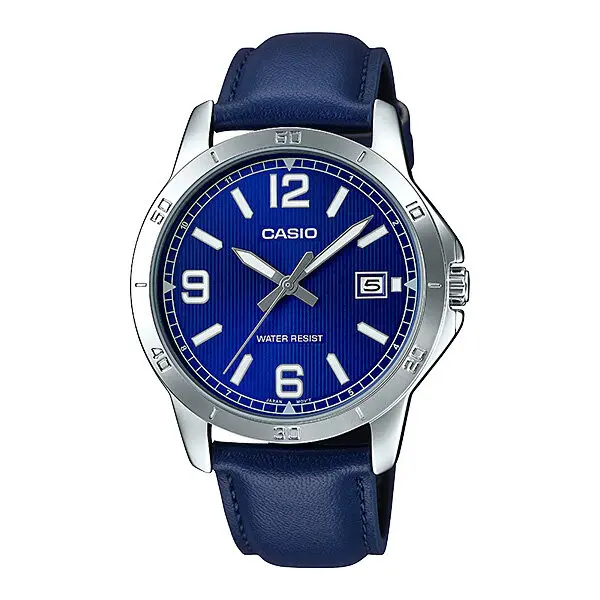 Reloj analogico Casio MTP-V004L-2b correa piel azul - 1