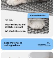 Manta Para Litiario De Gato Grande Impermeable Doble Capa Antideslizante Lavable Captura Arena Y Patas Anti Roto Duradera - details 8