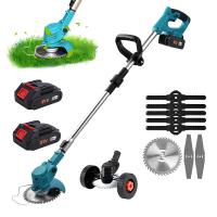 Cortacésped eléctrico de mano, recortador de hierba inalámbrico de 21V y 1300mAh, longitud ajustable, herramientas de jardín para batería Makita de 21V - details 1