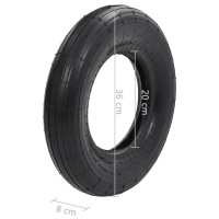 vidaXL Neumático para carretilla caucho 3.50-8 4PR - details 4
