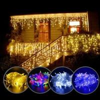 Guirnalda De Luces LED Para Exterior 4x0.6m Decoración Navideña Para Patio Fénix De Hadas Cortina De Luces Para Bodas Y Jardines - details 4