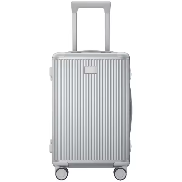 Xiaomi aluminum frame maleta con ruedas 20” 31l - asa ajustable 4 niveles - cerradura tsa doble - estructura de aluminio, carcasa de policarbonato - color plata - 1
