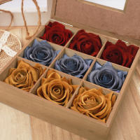 5PCS Rosas Artificiales De Seda 10CM Para Decoración De Boda Casamiento Navidad Álbumes De Fotos Wreath DIY Accesorios De Hogar - details 0
