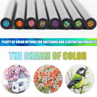 8pcs Lápices De Colores Arcoíris Grandes Para Niños Y Adultos Madera Multicolor Para Dibujar Diversidad De Colores 2B - details 5