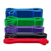 Banda De Resistencia De Látex Fuerte Elástica Para Ejercicios De Fortalecimiento De Entrenamiento Fitness Chicle Auxiliar De Pull-Ups Equipamiento De Gimnasio Unisex - details 5