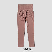 Pantalones De Yoga De Mujer De Cintura Alta Sin Costuras Talla Elástica Leggings Deportivos Para Gimnasio Y Correr En Color Sólido - details 25