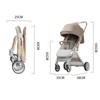 Cochecito de bebé plegable carrito de bebé Cochecito compacto: hasta 20 kg, Mango ajustable - Ruedas grandes de PU resistentes al desgaste - Bidireccional, Viene con tapete de algodón, mosquitero, portavasos y canasta de almacenamiento - details 6