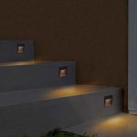 3W LED empotrado Light120V Luces de Paso Blanco cálido 3000K IP65 impermeable empotrada pared Luz Escalera lámpara de Luz, interior fuera Garde - details 1