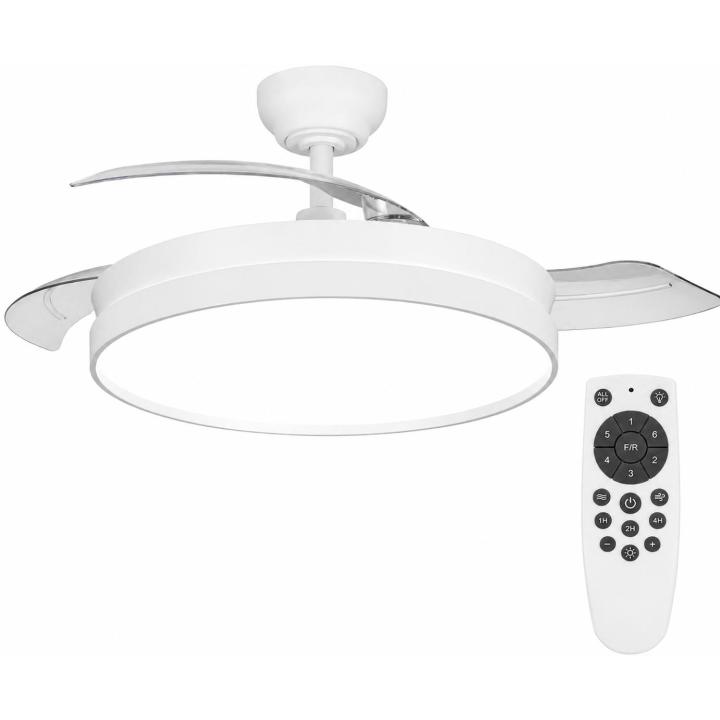 Ostarkdom Ventilador de Techo con Luz LED Retráctil 106cm, Control por Voz en Español, Ventilador Silencioso con Motor — oferta en Miravia