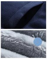 Nuevo Conjunto De Algodón De Fleece Para Hombre Marcas De Moda Chaqueta Con Capucha Y Pantalones Deportivos Grueso Y Cálido Para Invierno Traje De Exterior - details 5