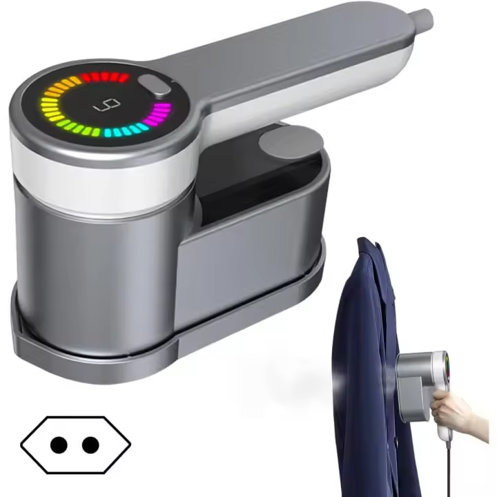 Plancha de Viaje Plancha Vertical, Ropa de Viaje Vapor Plancha Portátil, 2 en 1 Mini Plancha Portátil LED-1200W Calentamiento Rápido con Capacidad 120ml - Plancha de Vapor Quitar Las arrugas - 1