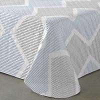 UNIFABRIC HOME TEXTIL  Colcha Bouti Primavera Verano Reversible Color Azul Mod.Azura Cama 90 ,105,135 y 150  Ligeras y Suaves ,Incluye fundas de cojín,Termosellada No hace bolitas y facil planchado - details 4