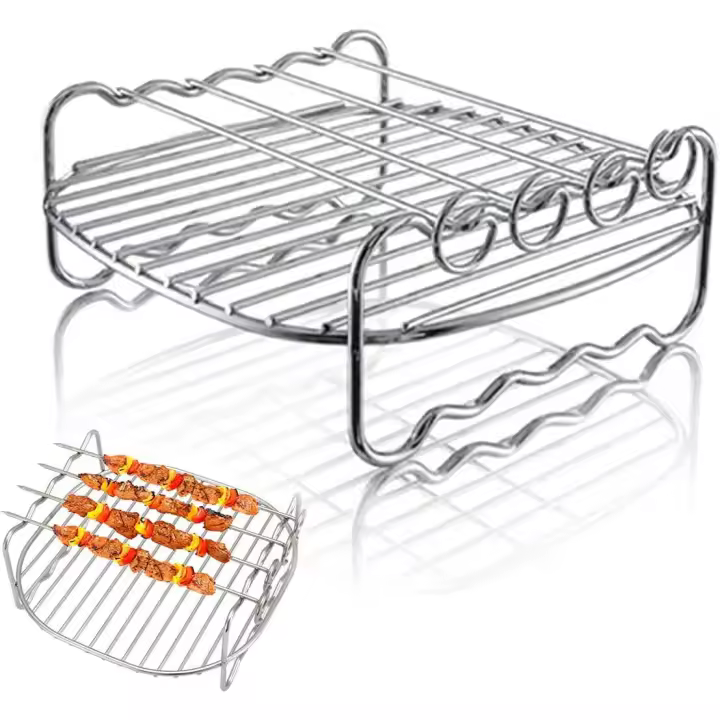 Rejilla para brochetas de Airfryer (17 x 12 x 7 cm), accesorios para Airfryer - 1