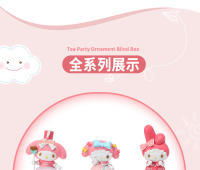 Caja Sorpresa Kawaii Sanrio My Melody Fiesta De Pijamas Muñeca De Modelos Misterio Juguete De Dibujos Animados Decoración Para Niños - details 1