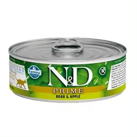 Farmina Nd Prime Jabalí Y Manzana Gato Latas 24 X 70 Gr - 1