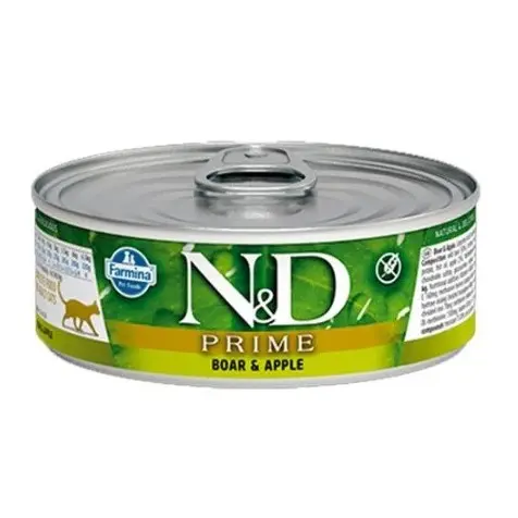 Farmina Nd Prime Jabalí Y Manzana Gato Latas 24 X 70 Gr - 1