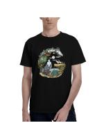 Camiseta De Algodón 100% Para Hombres Y Mujeres Estampada Con Diseño De Dibujos Animados Estilo Harajuku De Japón Manga Corta Para Todas Las Estaciones - details 1