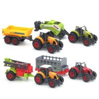Modelo De Camión De Granja Miniatura En Aleación De Latón Para Jóvenes Hombres Set De Carrocería De Tractor De Fábrica Colección De Juguetes Educativos Para Niños - details 3