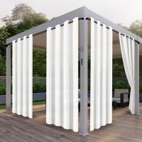 2PCS Cortinas De Exterior Impermeables Y Resistentes Al Sol Con Guardia UV Y Ganchos Antirrosa Diseño Moderno Para Privacidad - details 9