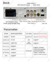 Radio De Coche HD Táctil 1 Din Con Wireless Carplay Android Auto FM USB BT Navegación GPS Cámara Soporte Para Multimedia In-Dash - details 17