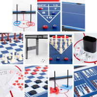 CB Games - Mesa multijuegos 20 en 1, Futbolín, Hockey, Billar, Baloncesto, Juegos de mesa, 120x110x82 cm, Futbolines para niños, Futbolín infantil, Regalo para toda la familia - details 2