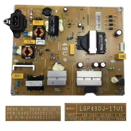 Fuente Alimentación LG 49UM7390PLC LGP49DJ-17U1 EAX67189201 (1.7) EAY64511101 - 1
