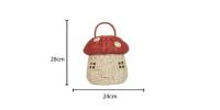 Cesta De Almacenamiento De Rotura En Hecho Ecológico Para Niños Decoración De Habitación De Niños Organizador De Estante Tejido Cesta De Picnic Portátil Fruta Para Casa De Muñecas - details 30