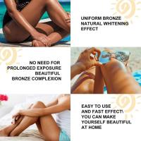 Crema bronceador para Cara y Cuerpo de 200g, Bronceador de Larga duración, bronceador para la piel, Protección solar, loción autobronceadora Natural nutritiva. - details 2