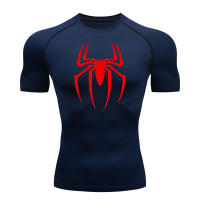 Camiseta De Compresión Para Hombre Con Estampado De Araña Secado Rápido Camiseta Deportiva Transpirable Manga Corta Para Gimnasio Y Correr Primavera Verano Tallas M-3XL - details 7