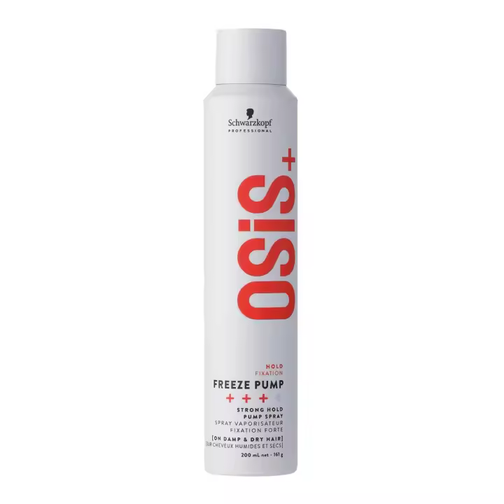 Schwarzkopf OSiS+ Freeze Pump  200 ml. Spray de difusión ultra-fina y secado rápido de fijación fuerte y duradera. - 1