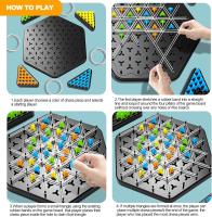 Juego Educativo Interactivo De Triángulos Y Cadenas Para Familiar Y Fiesta Regalo Set De Batalla Con Banda De Goma Juego De Estrategia Para Edad 12+ - details 2