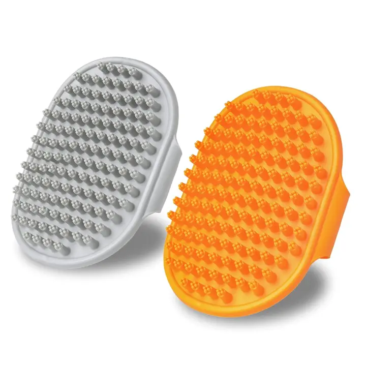 Verde Cepillo de Baño para Perros de Pelo Corto - 2 Piezas - 1