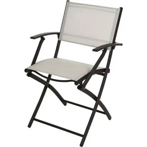Silla plegable  acero y textilene blanco X60000180 - 1