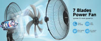 AIGOSTAR Ventilador de Pie con Mando a Distancia, 7 Aspas, 3 Velocidades & 3 Modos, Temporizador 7.5 Horas, Oscilante 80°, Silencioso - details 2