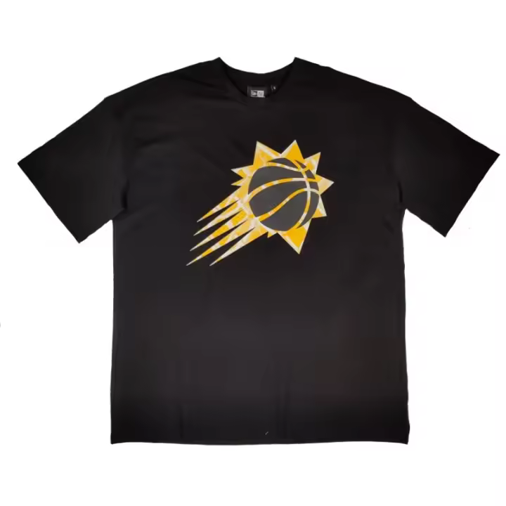 Camiseta manga corta Phoenix Suns "NBA Infill Logo" Oversized de New Era en Negro - 1